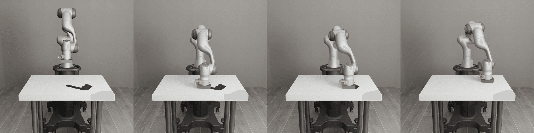 Robot manipulation scenes from simulation